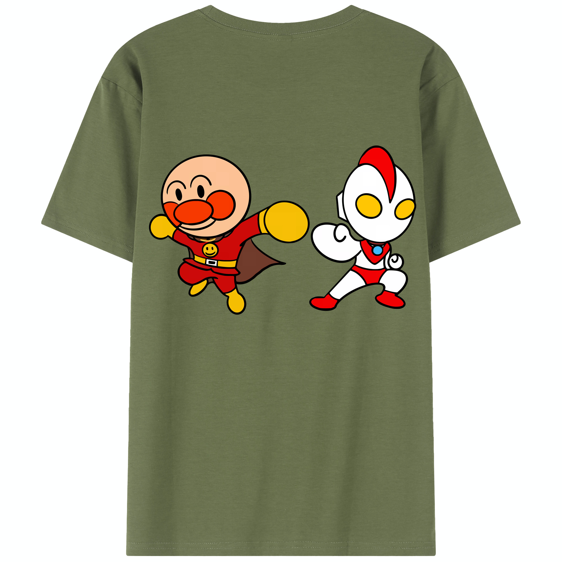 （画像用） アンパンマン Anpanman 綿100％半袖Tシャツ（背面プリント）